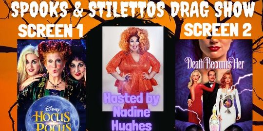 Doc's DRAG-IN Theatre Presents: Spooks & Stilletos Live Drag Show & Movie promotional image