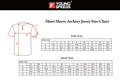 short sleeve archery jersey size chart