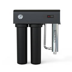 Bluonics 100 GPD 6 Stages Reverse Osmosis with Ultraviolet UV Undersink RO Booster Pump High Capacity 