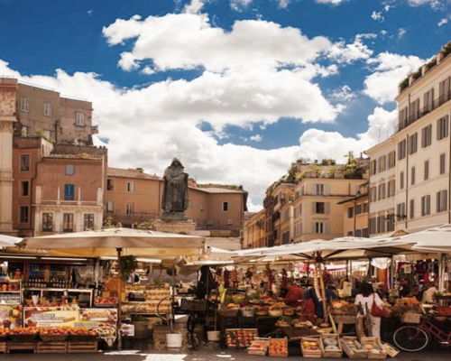 Food & Wine Tours Rome: Strolling in Campo de' Fiori