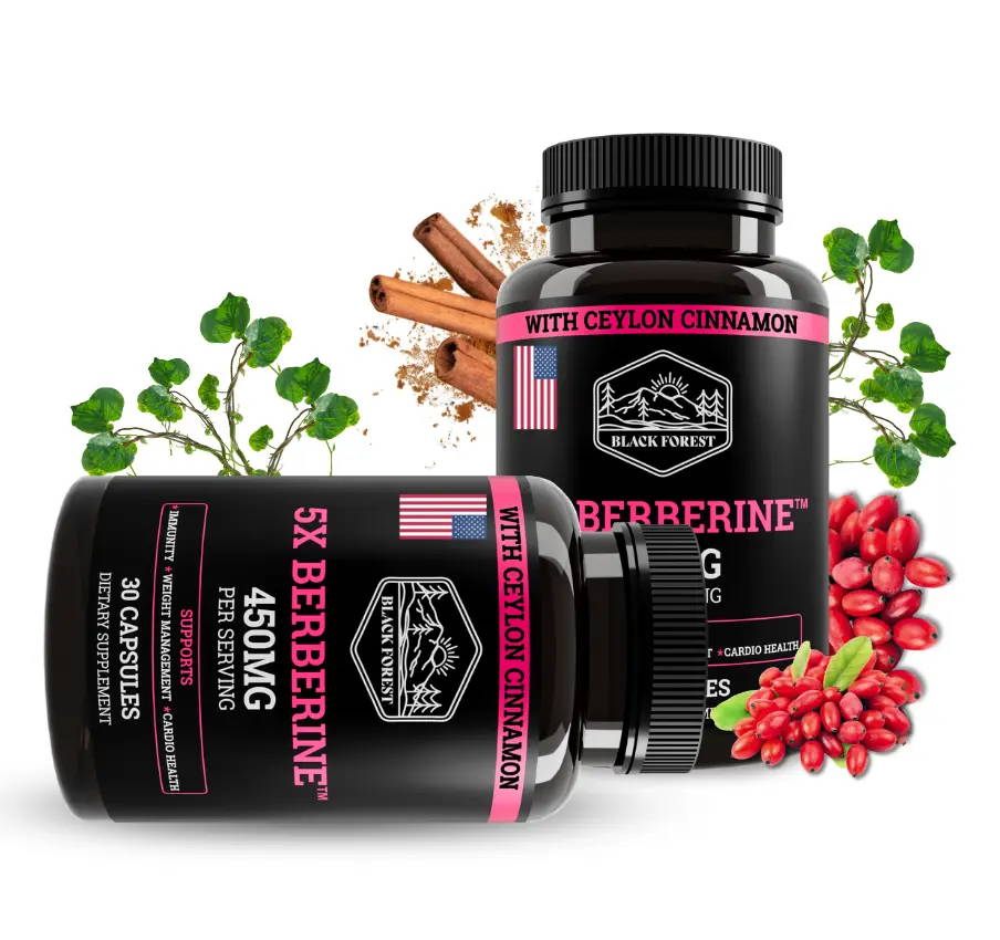 Berberine bottles