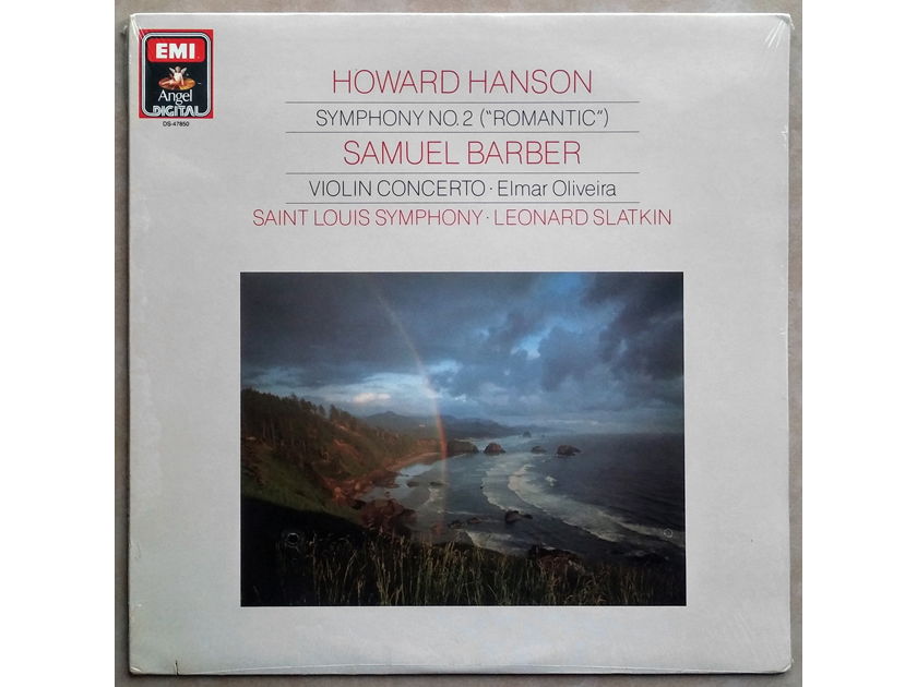 (Still Sealed) EMI Angel | SLATKIN / HOWARD HANSON - Symphony No. 2, SAMUEL BARBER Violin Concerto (Elmar Oliveira, violin)