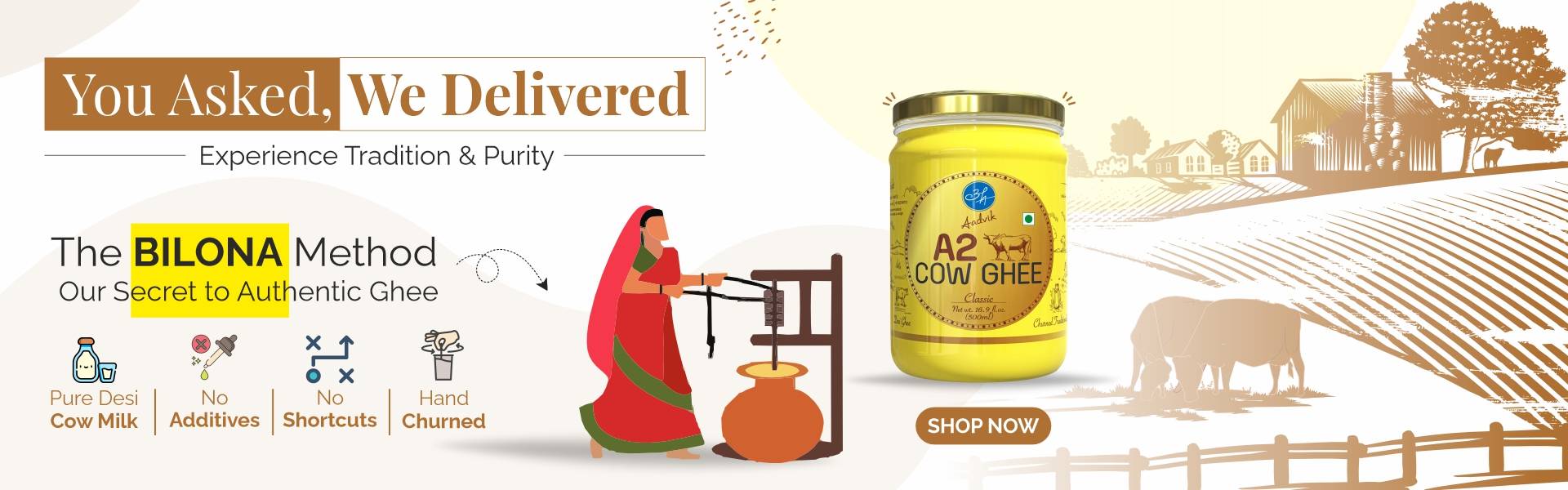 Bilona A2 Cow Ghee