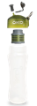 Gourde filtrante mat verte fond transparent