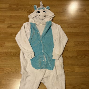 Pack 2 One piece licorne (bleu et rose)