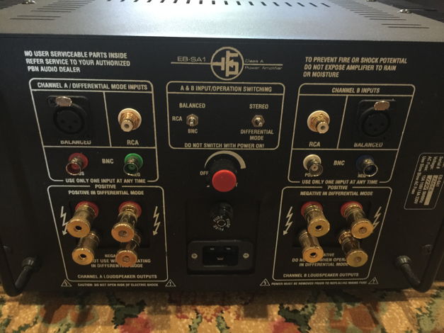 PBN Audio EB-SA1 Class A Amplifier