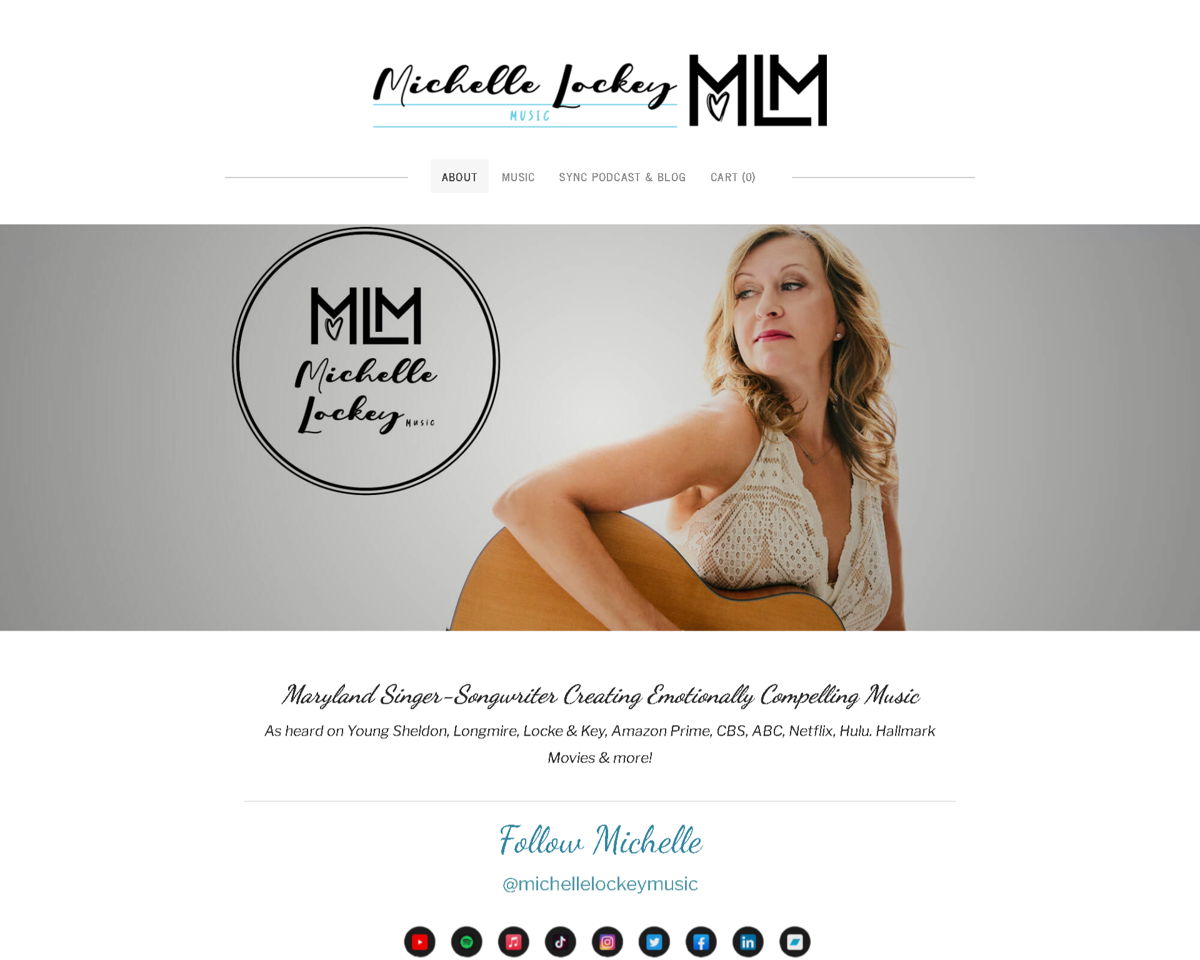 Screenshot of Michelle Lockey , from the white websites collection.