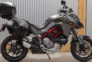 2020 DUCATI MULTISTRADA 1260 S GRAND TOUR "MATTE SANDSTONE GREY" motorcycle for rent near Millbrae, CA