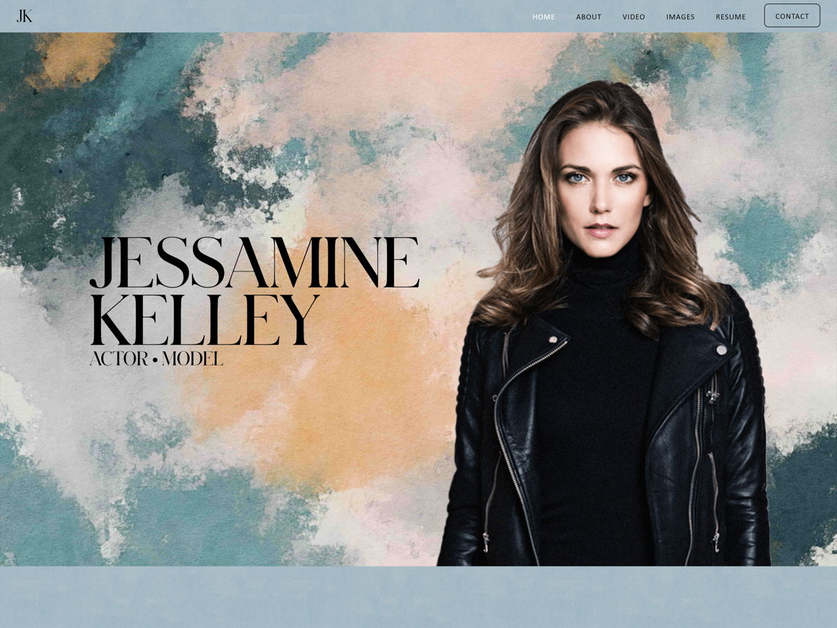 Screenshot of Jessamine Kelley, from the actor websites collection.