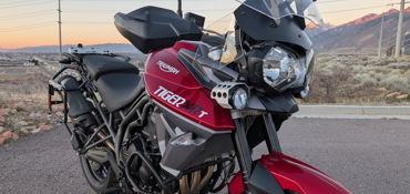 2017 TRIUMPH TIGER 800 XRT motorcycle for rent near Draper, UT