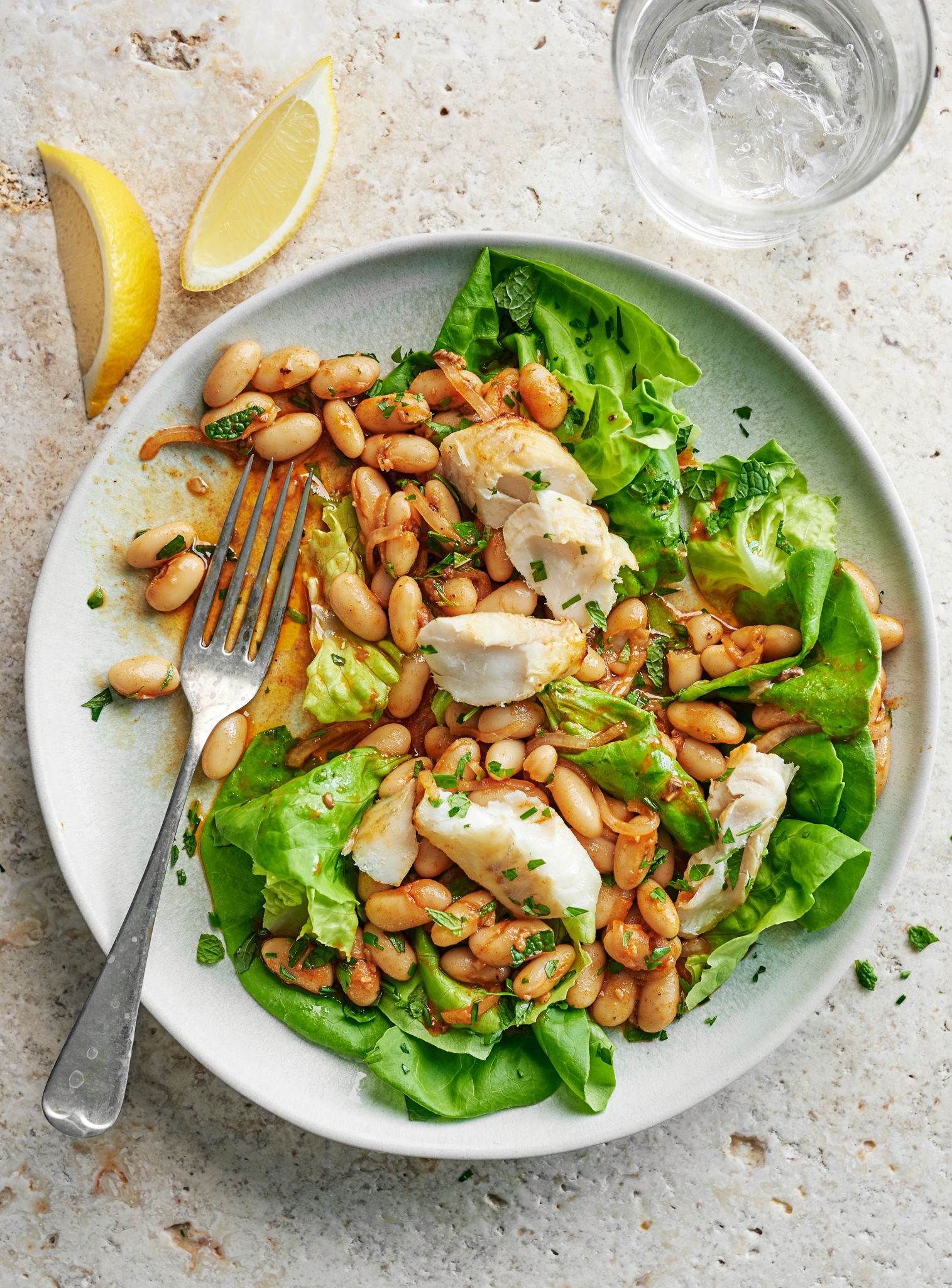 Air Fryer Warm Haddock and White Bean Salad | RICARDO