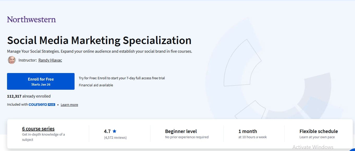 Social Media Marketing Specialization