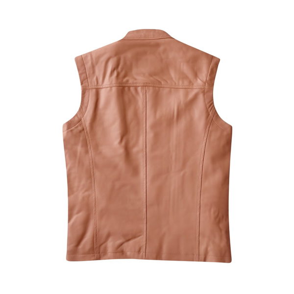 LOGAN VEST - Coral LEATHER - Image 2