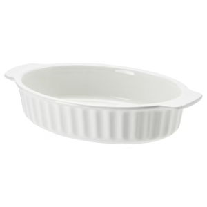 Baking dish, oval off-white,