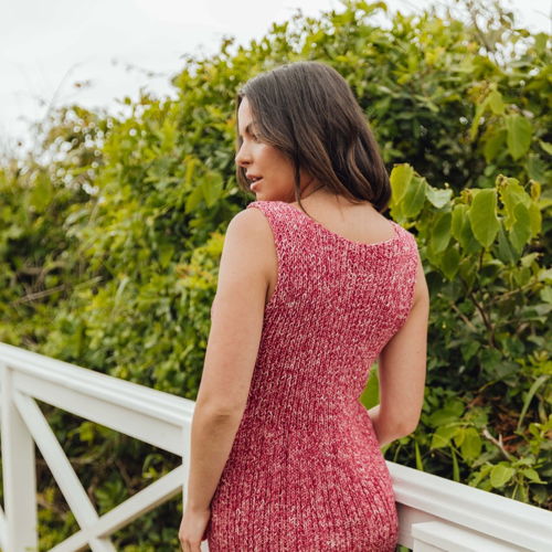 Jeans Midi Dress Knitting Pattern