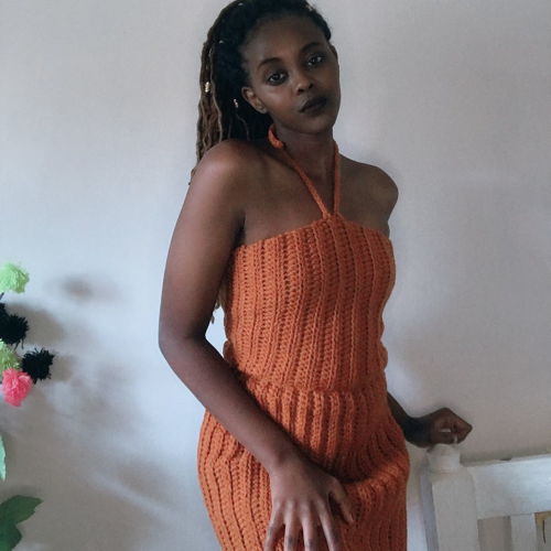 Easy DELCY Crochet dress, Ribbed Crochet dress pattern, Midi length dress,  Tube top crochet pattern,