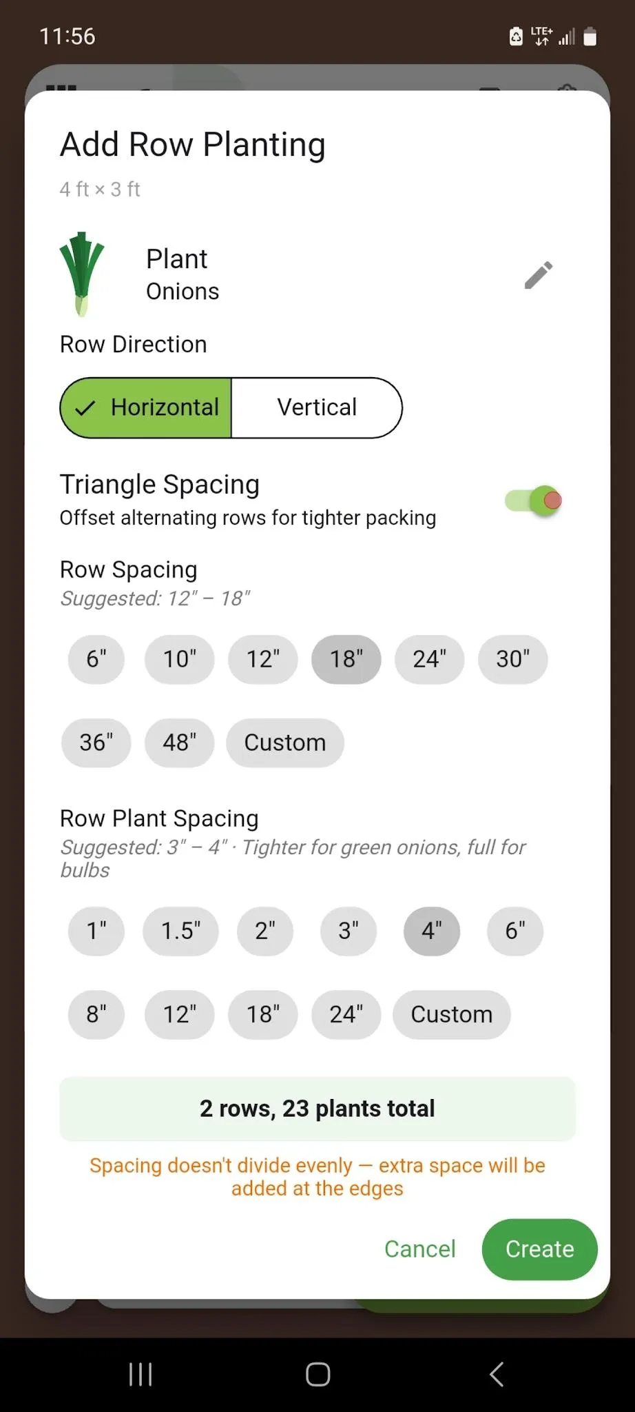 Optional: Use Offset (Triangle) Spacing