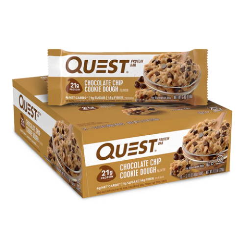 Quest Nutrition's delicious Chocolate chip Cookie Dough protein bar