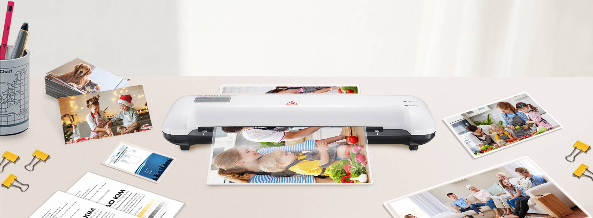 Bonsaii 4 in 1 Thermal Laminating solution Convenient for Home, Office and School Use