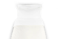 LEVIA Bezug im Bett Jaquard/Perkal Baumwolle - Weiß/weiß