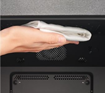 ヒーターなどのでっぱりも少なく、サッと拭き取るだけ