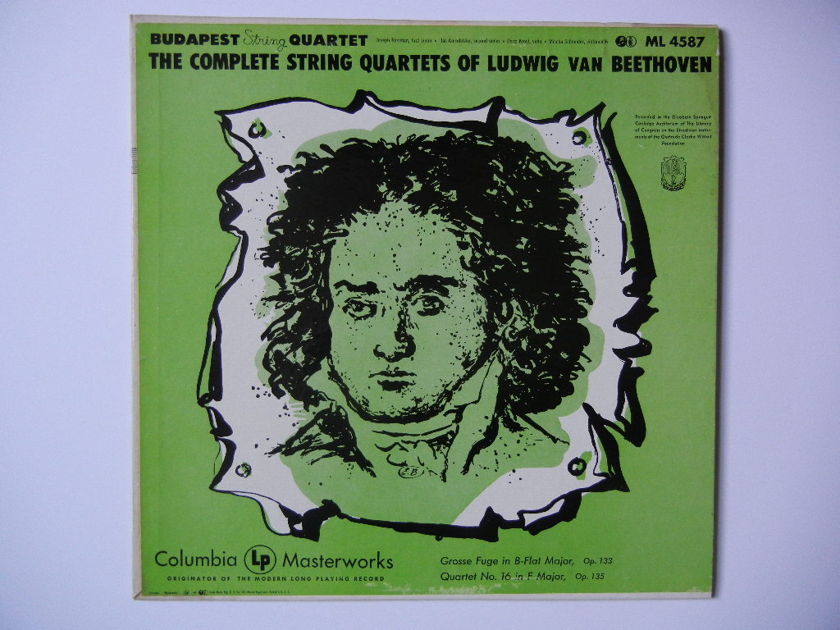 Beethoven - The Complete String Quartets Columbia ML-4587 six-eye