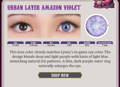 Urban Layer Amazon Violet: This lens color closely matches Lyney's in-game eye color. The design blends deep and light purple with hints of light blue mimicking natural iris patterns. A thin, dark purple outer ring naturally enlarges the eye.
