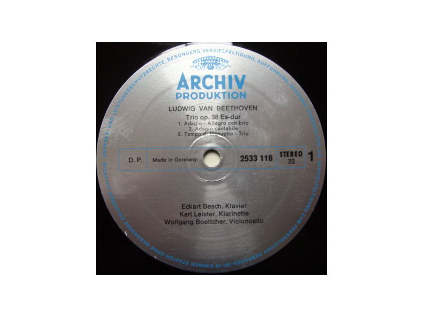 Archiv / LEISTER, - Beethoven Trio op.38, NM!