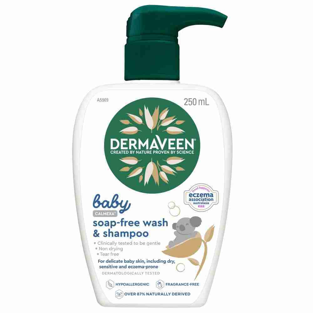 Dermaveen Baby Calmexa Soap Free Wash & Shampoo 250Ml - Image 2