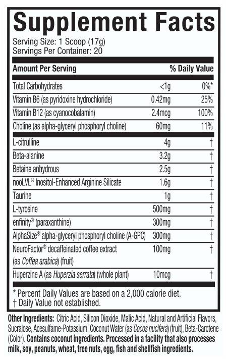 Supplement Facts: EuphoriQ - Boogieman Punch