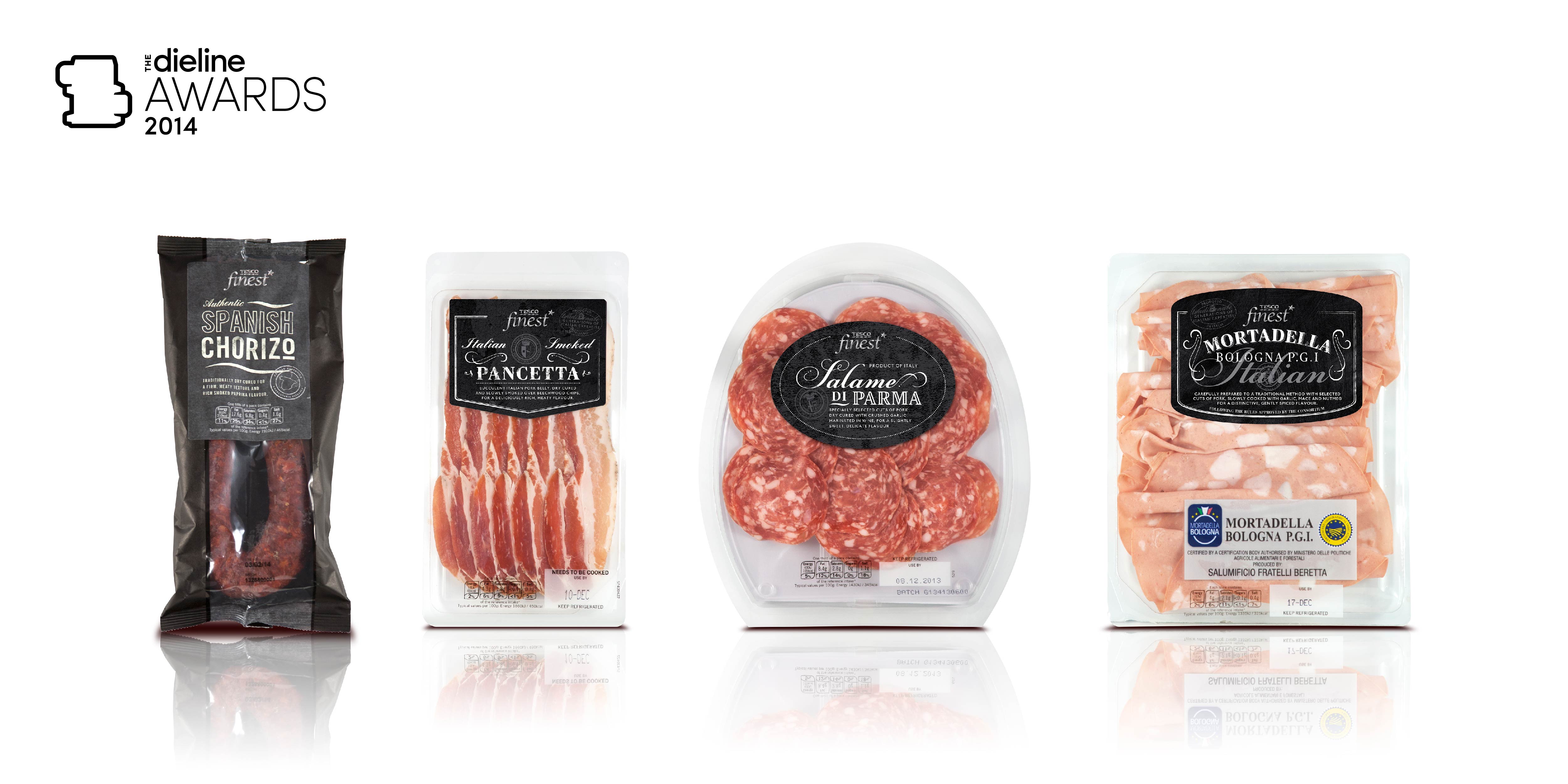 The Dieline Awards 2014: Multi-Category Product Line, 3rd Place – Tesco Finest Redesign