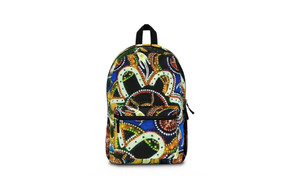 Colorful Pattern LED Backpack, Stylish Travel Daypack