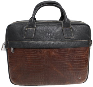 Quality Full Grain Leather Laptop Shoulder Bag