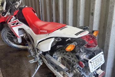 2016 HONDA CRF250L motorcycle for rent near HUNTINGTON BH, CA