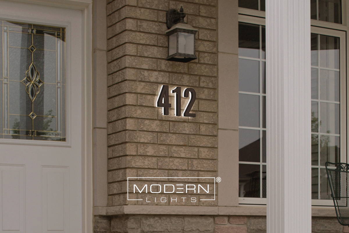 Address numbers LED 1