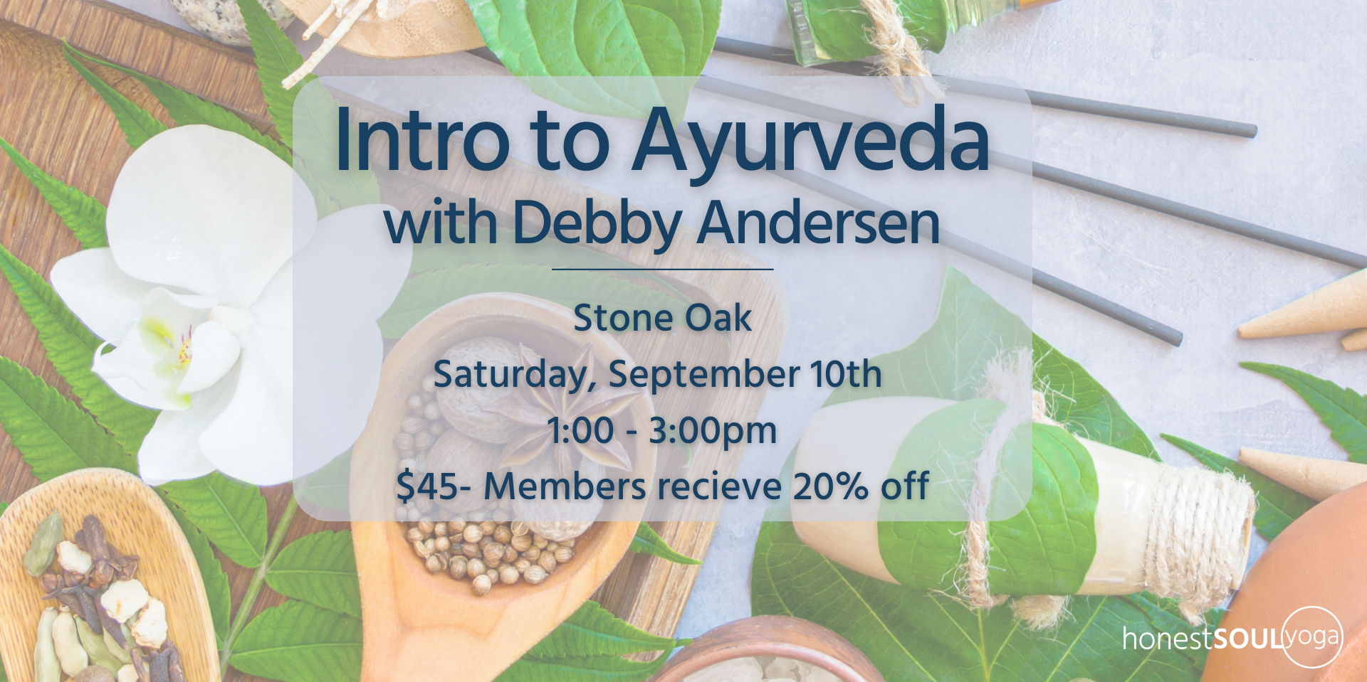Intro to Ayurveda with Debby Andersen promotional image