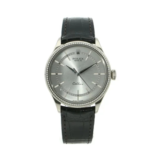 Rolex Cellini Time White gold Silver dial