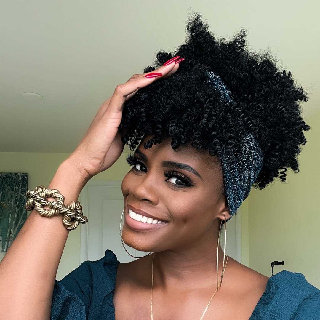Kinky blow out wig