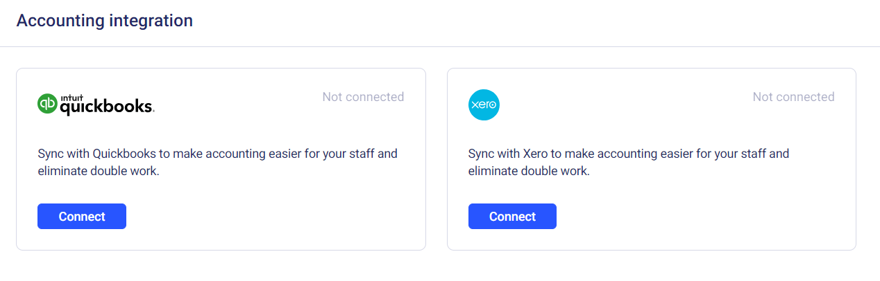 Construction accounting integration with Xero