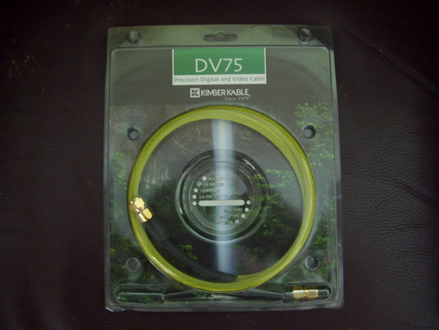 Kimber DV75 Digital/Video cable w/"F" type connector