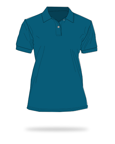 Midnight blue ladies fit honeycombed cotton polo shirts sj clothing manila philippines