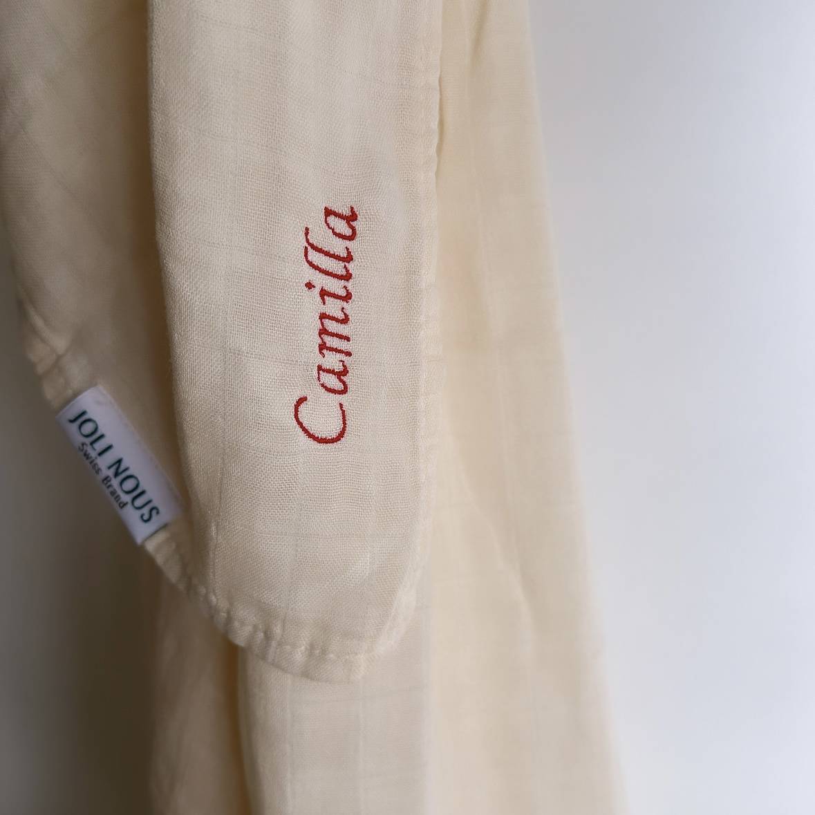 Lange XL pratique emmaillotage, couverture, change, allaitement joli nous ajustable et réversible suisse qualité excellence premium OEKO-TEX GOTS broderie