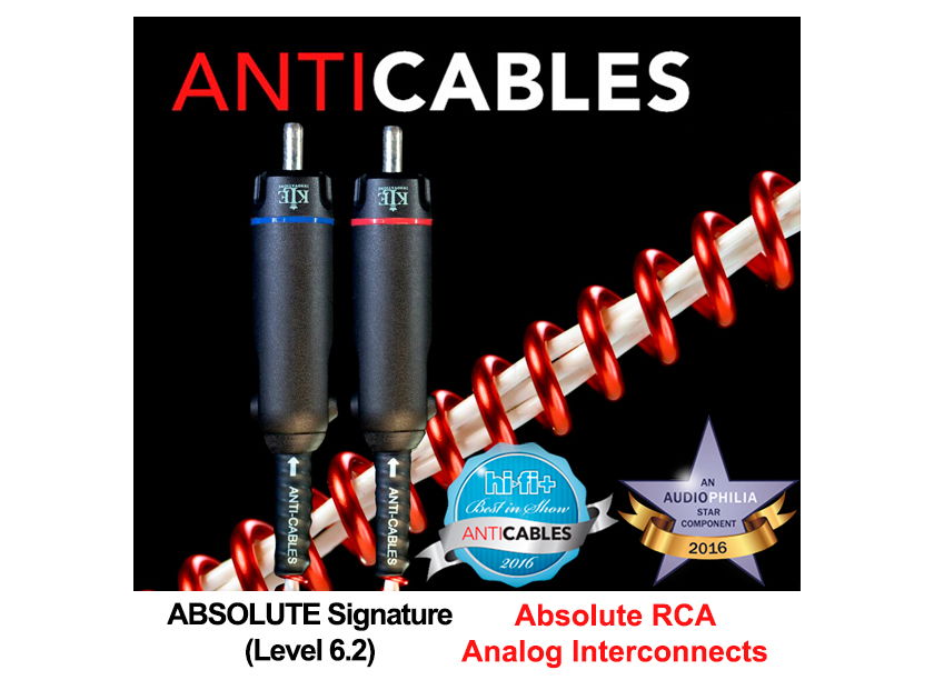 ANTICABLES Level 6.2 "ABSOLUTE Signature" Analog RCA ICs