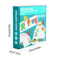 Dimensions of the Montessori Wooden Spelling Game toy for children. 