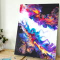 Bright Dutch Pour Abstract Art For Beginners by Olga Soby