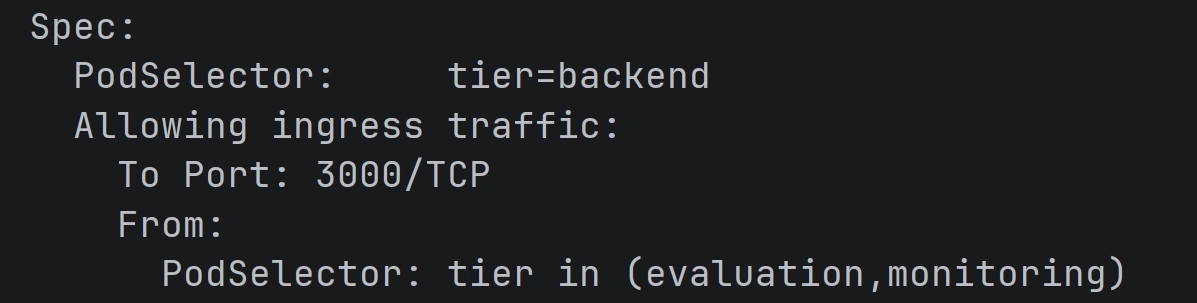 Using matchExpressions to select multiple values.