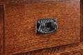 Amish furniture drawer hardware in black nickel