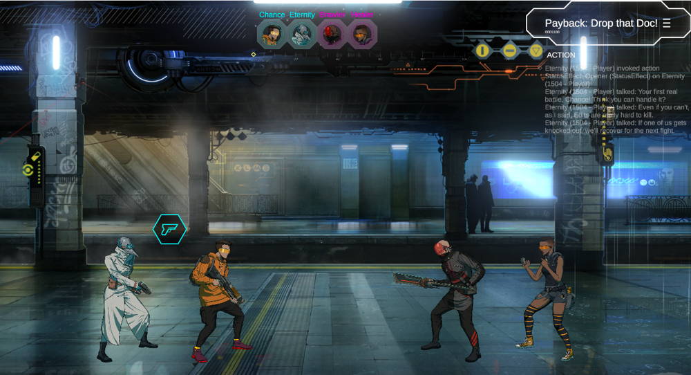 Neon District early gameplay screenshot