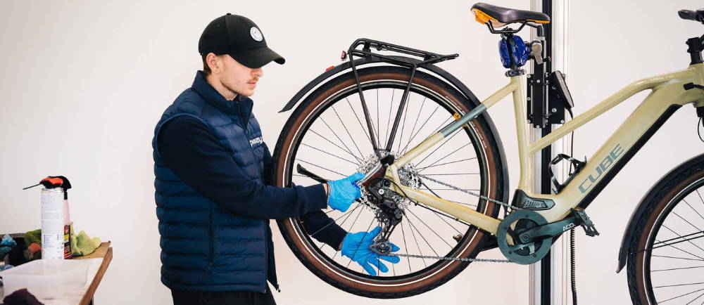 Upway UpCenter with logo and bike inventory