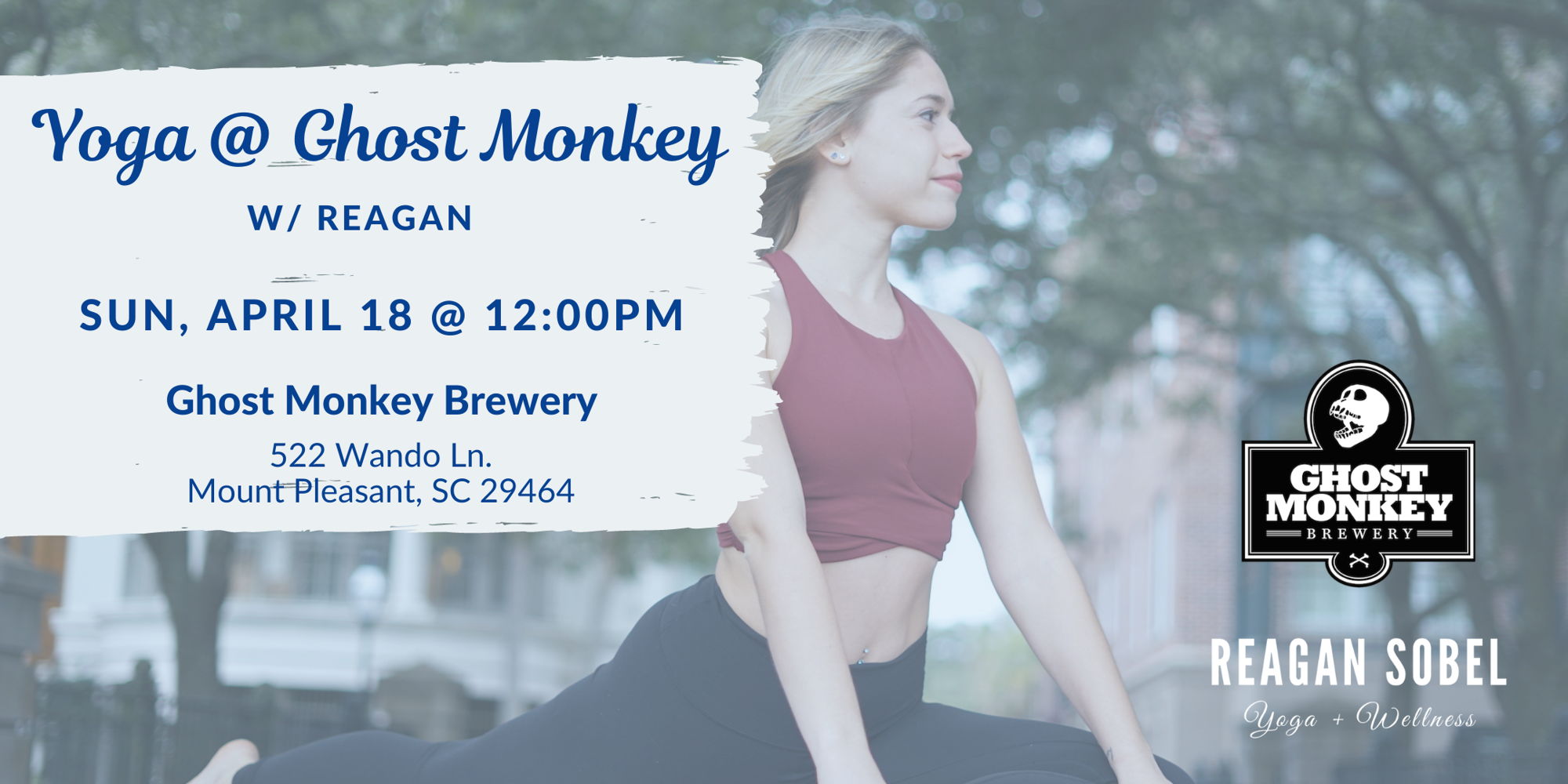 Outdoor Yoga at Ghost Monkey Brewery w/ Reagan Sobel promotional image